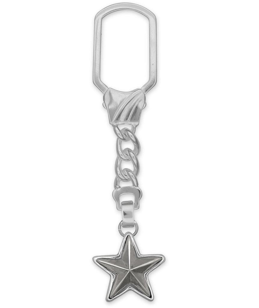 Star Charms Star Key Ring Sterling Silver Texas Jewelry Star jewelry