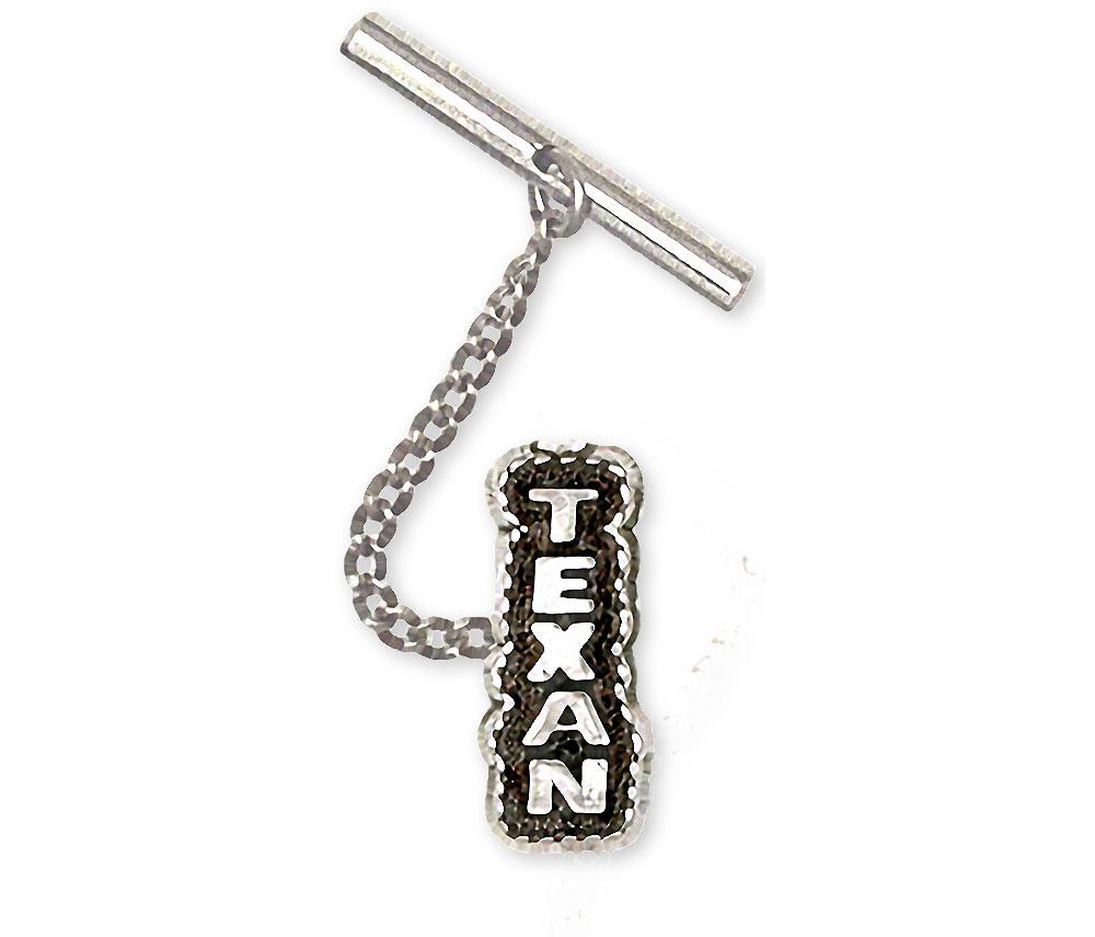 Texan Charms Texan Tie Tack Sterling Silver Texas Jewelry Texan jewelry