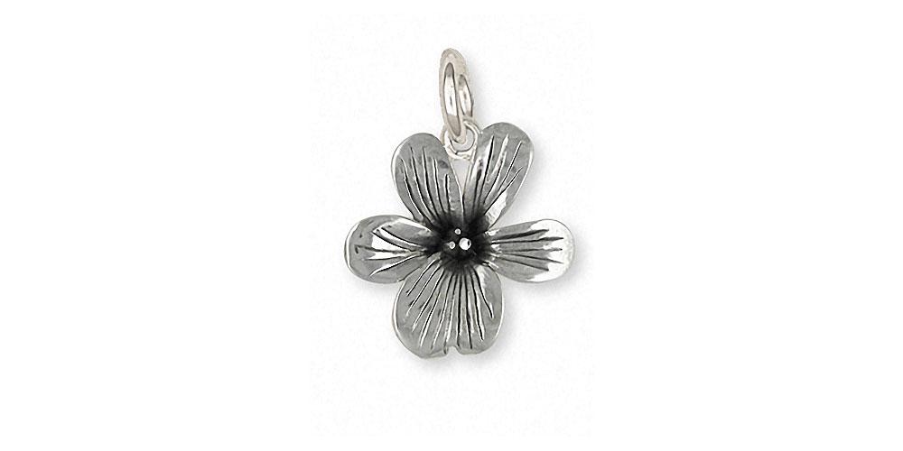 Violet Charms Violet Charm Sterling Silver Flower Jewelry Violet jewelry