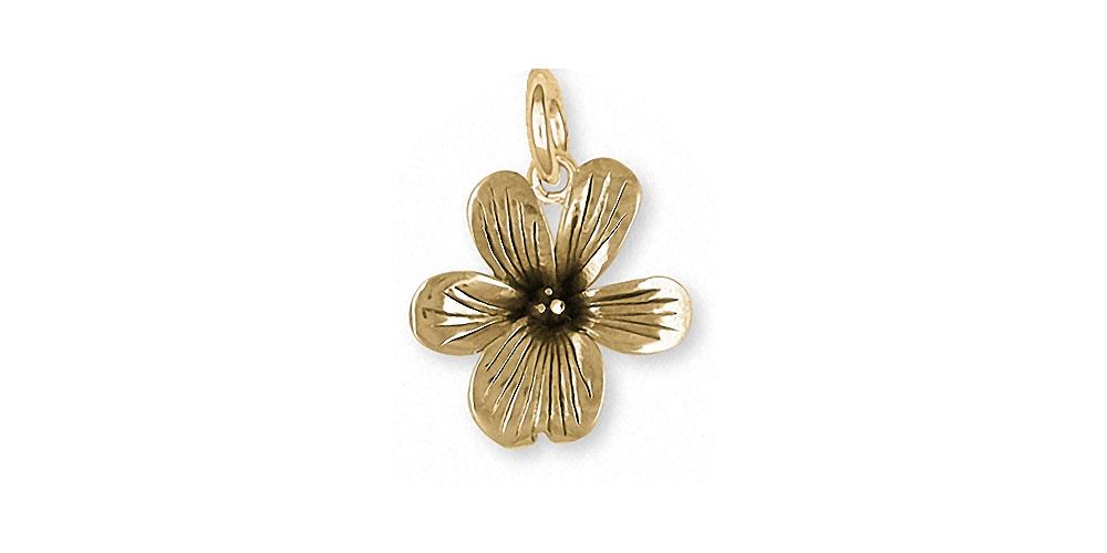 Violet Charms Violet Charm 14k Gold Flower Jewelry Violet jewelry