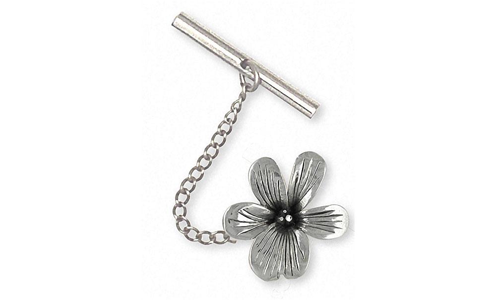 Violet Charms Violet Tie Tack Sterling Silver Flower Jewelry Violet jewelry
