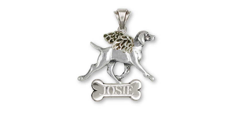 Vizsla Angel Charms Vizsla Angel Personalized Pendant Sterling Silver Dog Jewelry Vizsla Angel jewelry