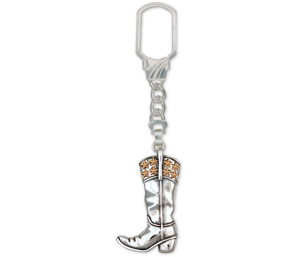 Boot Charms Boot Key Ring Sterling Silver Western Boot Jewelry Boot jewelry