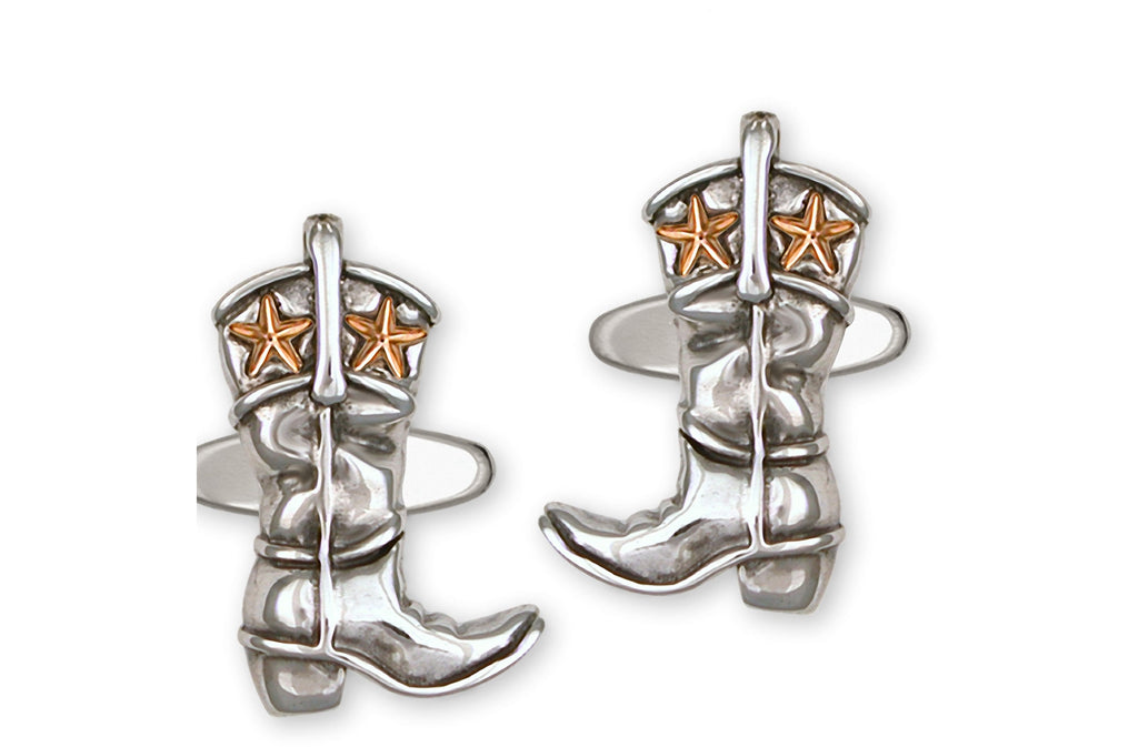 Boot Charms Boot Cufflinks Sterling Silver Western Boot Jewelry Boot jewelry
