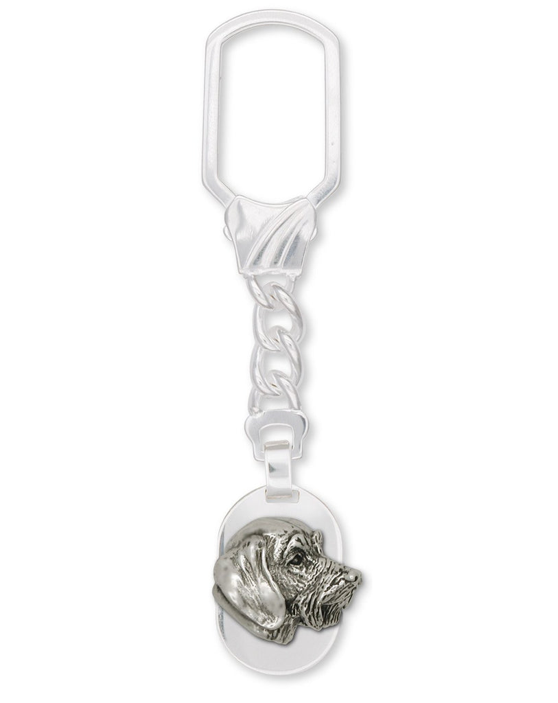 Wire Hair Dachshund Charms Wire Hair Dachshund Key Ring Sterling Silver Dog Jewelry Wire Hair Dachshund jewelry