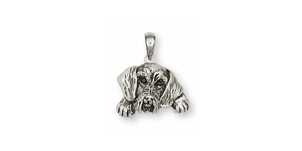 Wire Hair Dachshund Charms Wire Hair Dachshund Pendant Sterling Silver Dog Jewelry Wire Hair Dachshund jewelry