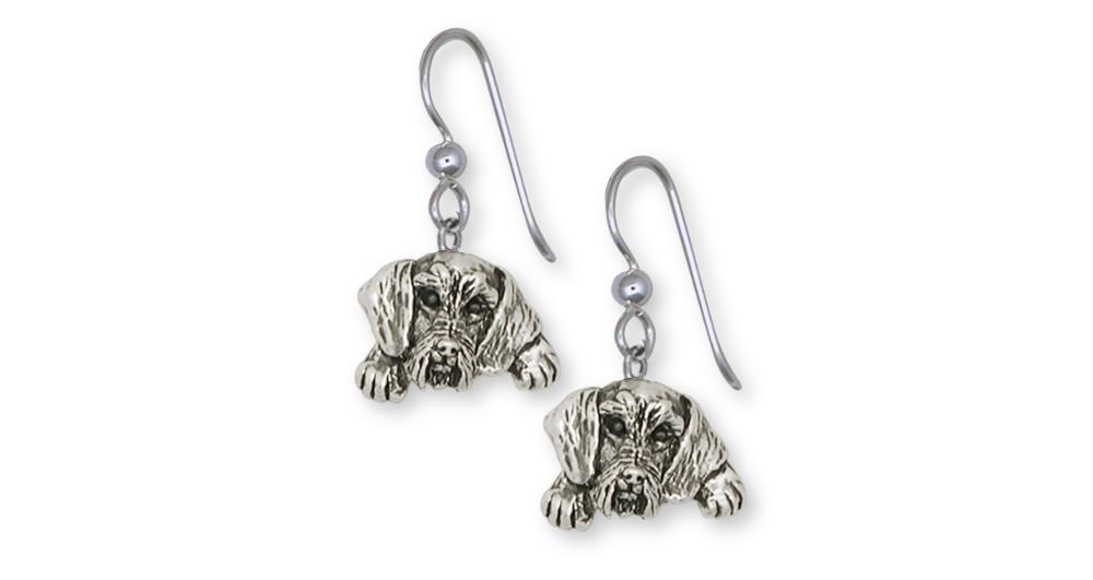 Wire Hair Dachshund Charms Wire Hair Dachshund Earrings Sterling Silver Dog Jewelry Wire Hair Dachshund jewelry