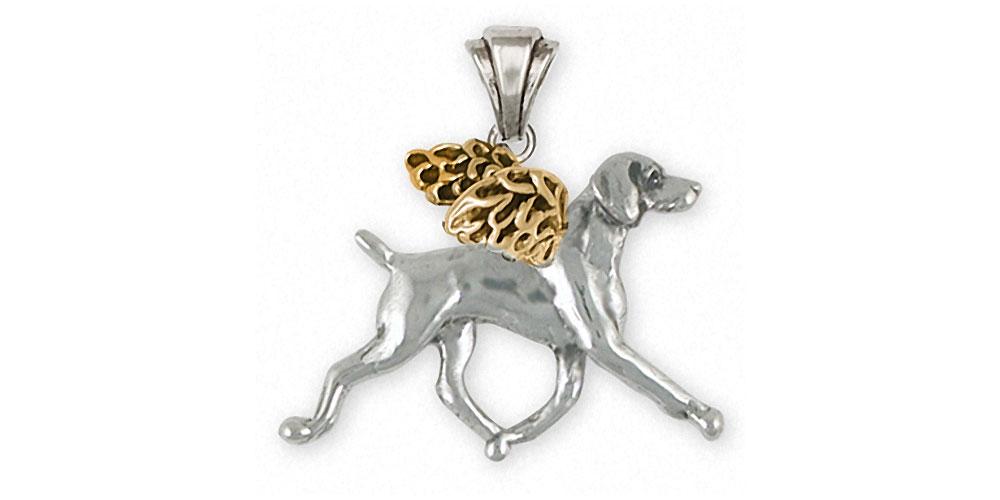 Weimaraner Charms Weimaraner Pendant Silver And Gold Dog Jewelry Weimaraner jewelry