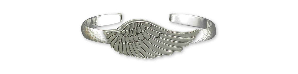 Wing Charms Wing Mans Bracelet Sterling Silver Wing Jewelry Wing jewelry