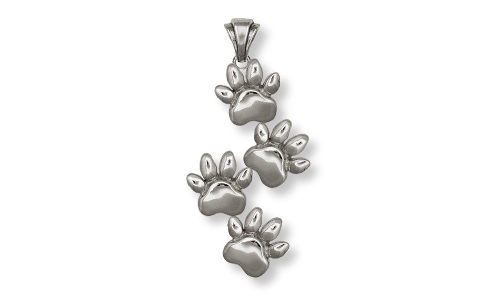 Dog Paw Charms Dog Paw Pendant Sterling Silver Dog Jewelry Dog Paw jewelry