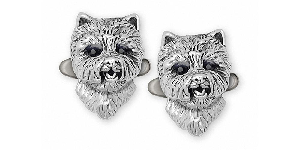 Westie Charms Westie Cufflinks Sterling Silver West Highland White Terrier Jewelry Westie jewelry
