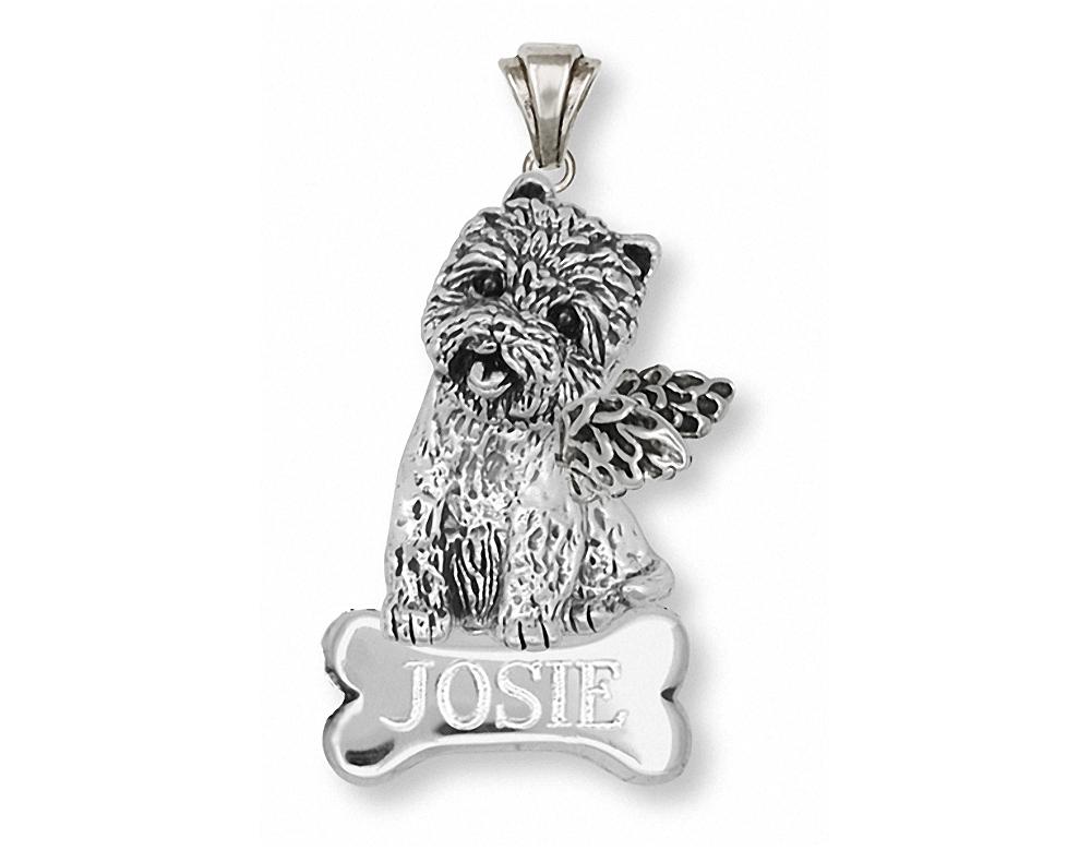 Cairn Terrier Charms Cairn Terrier Pendant Sterling Silver Dog Jewelry Cairn Terrier jewelry