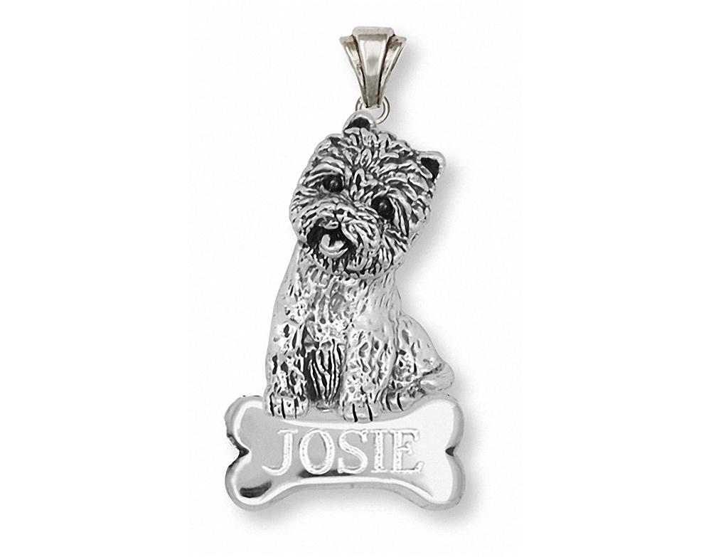 Cairn Terrier Charms Cairn Terrier Pendant Sterling Silver Dog Jewelry Cairn Terrier jewelry