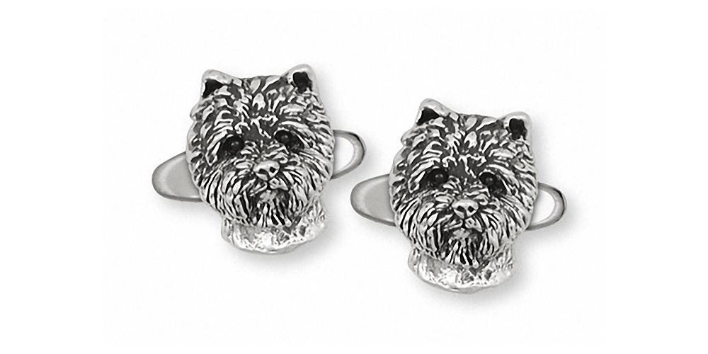 Cairn Terrier Charms Cairn Terrier Cufflinks Sterling Silver Dog Jewelry Cairn Terrier jewelry