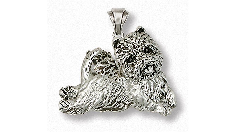 Cairn Terrier Charms Cairn Terrier Pendant Sterling Silver Dog Jewelry Cairn Terrier jewelry