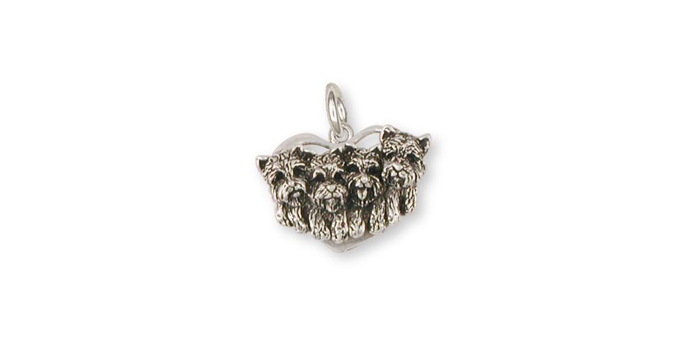 Cairn Terrier Charms Cairn Terrier Charm Sterling Silver Dog Jewelry Cairn Terrier jewelry