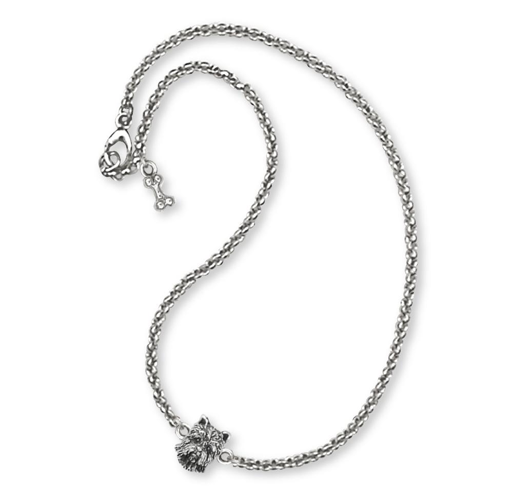 Westie Charms Westie Ankle Bracelet Sterling Silver West Highland White Terrier Jewelry Westie jewelry