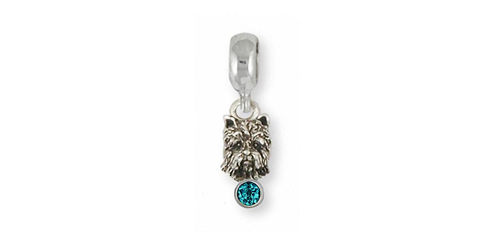 Cairn Terrier Charms Cairn Terrier Charm Slide Sterling Silver Dog Jewelry Cairn Terrier jewelry