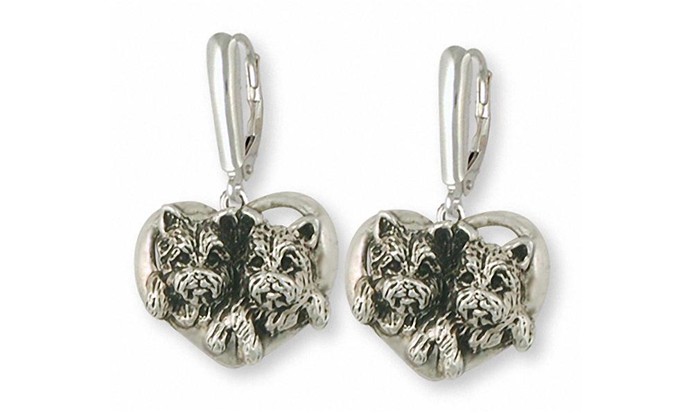 Cairn Terrier Charms Cairn Terrier Earrings Sterling Silver Dog Jewelry Cairn Terrier jewelry