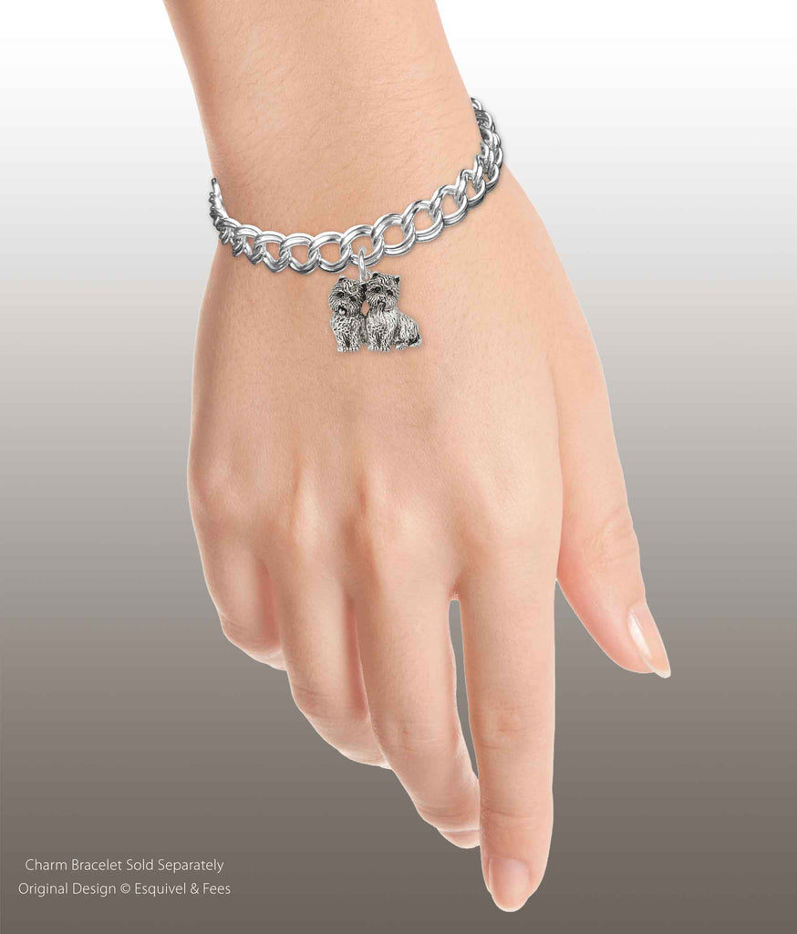 Westie Jewelry Sterling Silver Handmade Westie Charm  WT61X-C