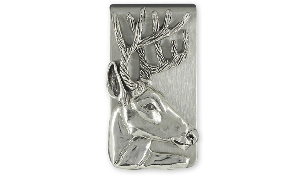 White Tail Deer Charms White Tail Deer Money Clip Sterling Silver Deer Jewelry White Tail Deer jewelry