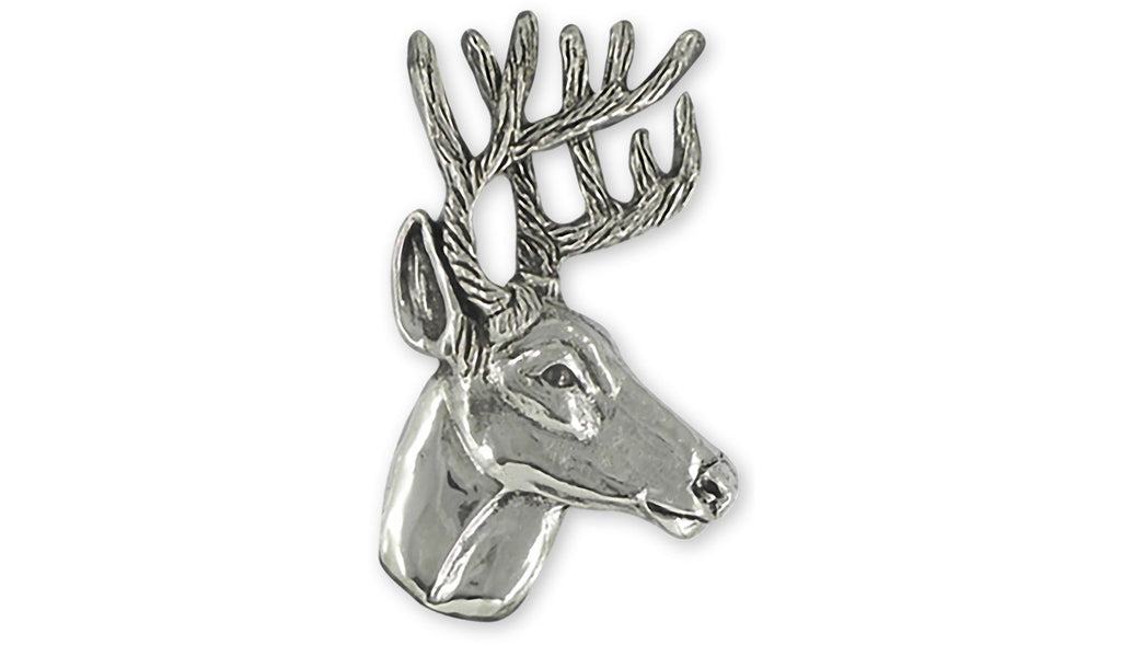 White Tail Deer Charms White Tail Deer Pendant Sterling Silver Deer Jewelry White Tail Deer jewelry