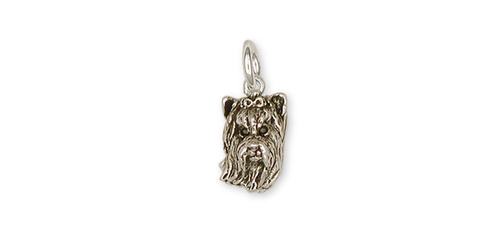 Yorkie Yorkshire Terrier Charms Yorkie Yorkshire Terrier Charm Sterling Silver Dog Jewelry Yorkie Yorkshire Terrier jewelry