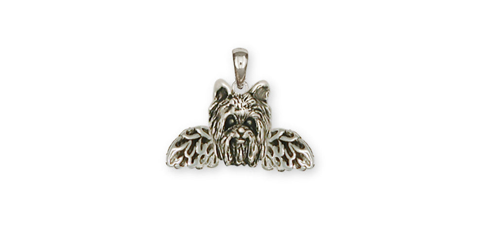 Yorkie Yorkshire Terrier Angel Charms Yorkie Yorkshire Terrier Angel Pendant Sterling Silver Dog Jewelry Yorkie Yorkshire Terrier Angel jewelry