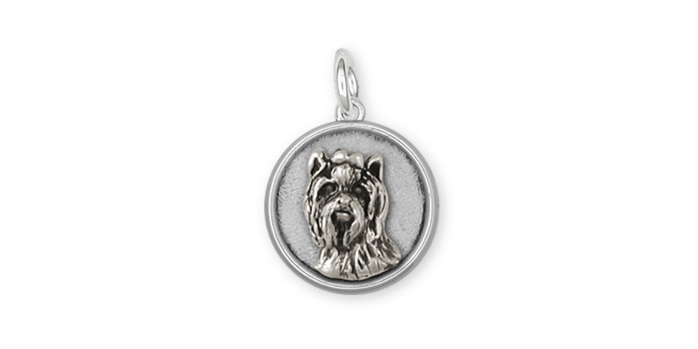 Yorkie Yorkshire Terrier Charms Yorkie Yorkshire Terrier Charm Sterling Silver Dog Jewelry yorkie yorkshire Terrier jewelry