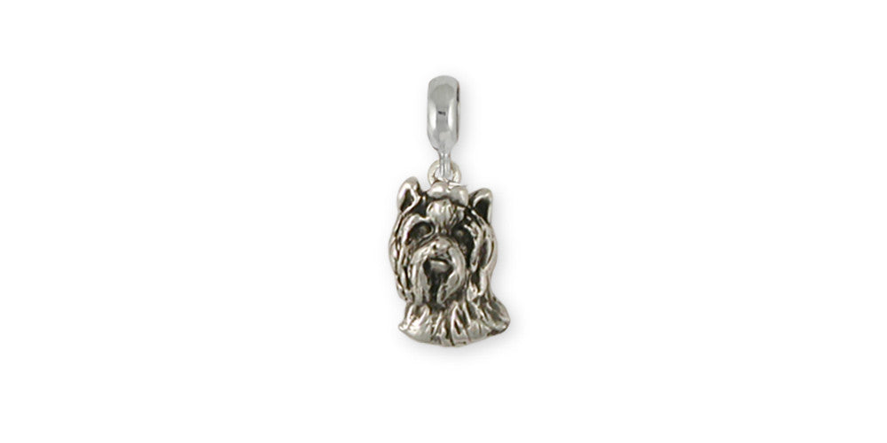 Yorkie Yorkshire Terrier Charms Yorkie Yorkshire Terrier Charm Slide Sterling Silver Dog Jewelry yorkie yorkshire Terrier jewelry