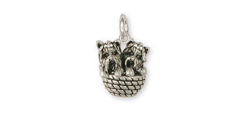 Yorkie Yorshire Terrier Charms Yorkie Yorshire Terrier Charm Sterling Silver Dog Jewelry Yorkie Yorshire Terrier jewelry