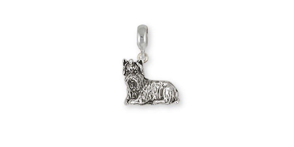 Yorkie Yorkshire Terrier Charms Yorkie Yorkshire Terrier Charm Slide Sterling Silver Dog Jewelry Yorkie Yorkshire Terrier jewelry