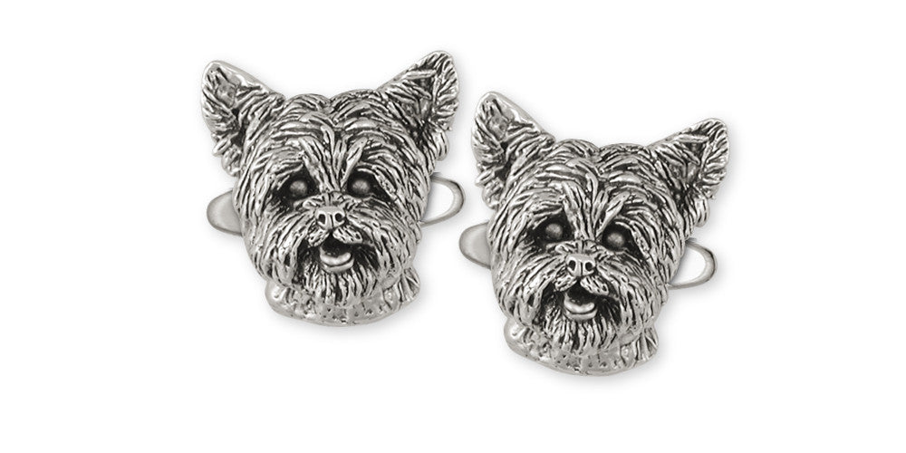 Yorkie Yorkshire Terrier Charms Yorkie Yorkshire Terrier Cufflinks Sterling Silver Dog Jewelry Yorkie Yorkshire Terrier jewelry