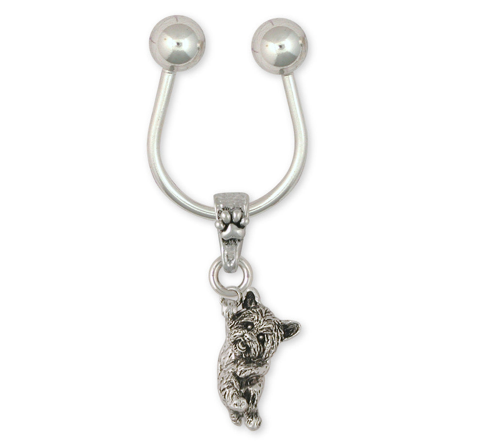 Yorkie Yorkshire Terrier Charms Yorkie Yorkshire Terrier Key Ring Sterling Silver Dog Jewelry yorkie yorkshire Terrier jewelry