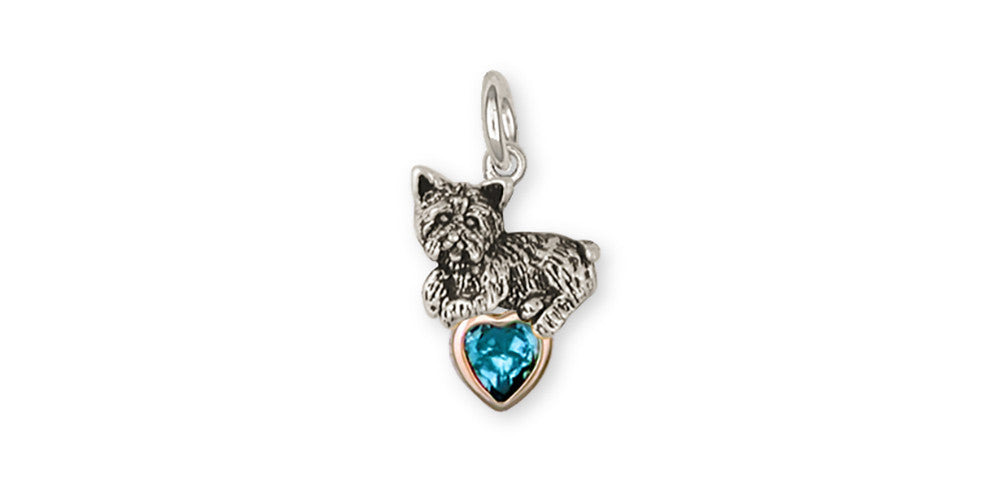 Yorkie Yorkshire Terrier Charms Yorkie Yorkshire Terrier Charm Silver And Gold Dog Jewelry yorkie yorkshire Terrier jewelry