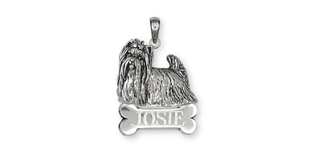 Yorkie Yorkshire Terrier Charms Yorkie Yorkshire Terrier Personalized Pendant Sterling Silver Dog Jewelry Yorkie Yorkshire Terrier jewelry