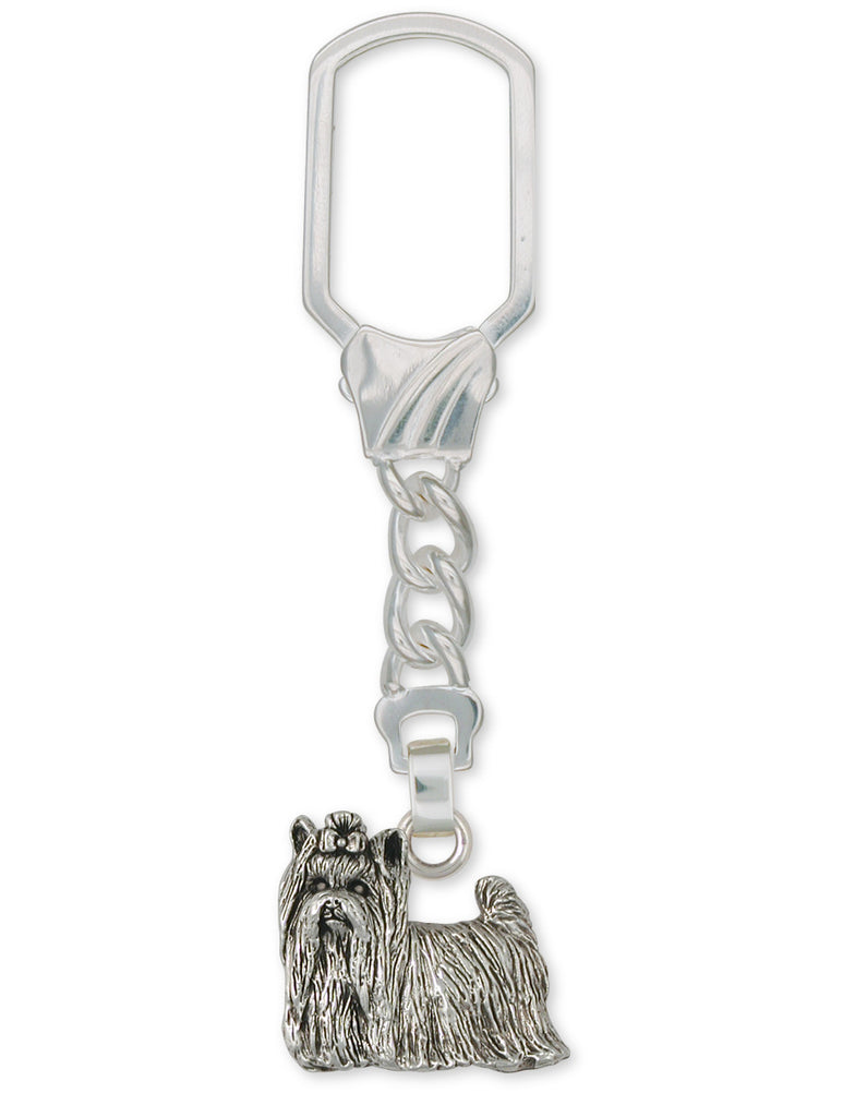 Yorkie Yorkshire Terrier Charms Yorkie Yorkshire Terrier Key Ring Sterling Silver Dog Jewelry Yorkie Yorkshire Terrier jewelry