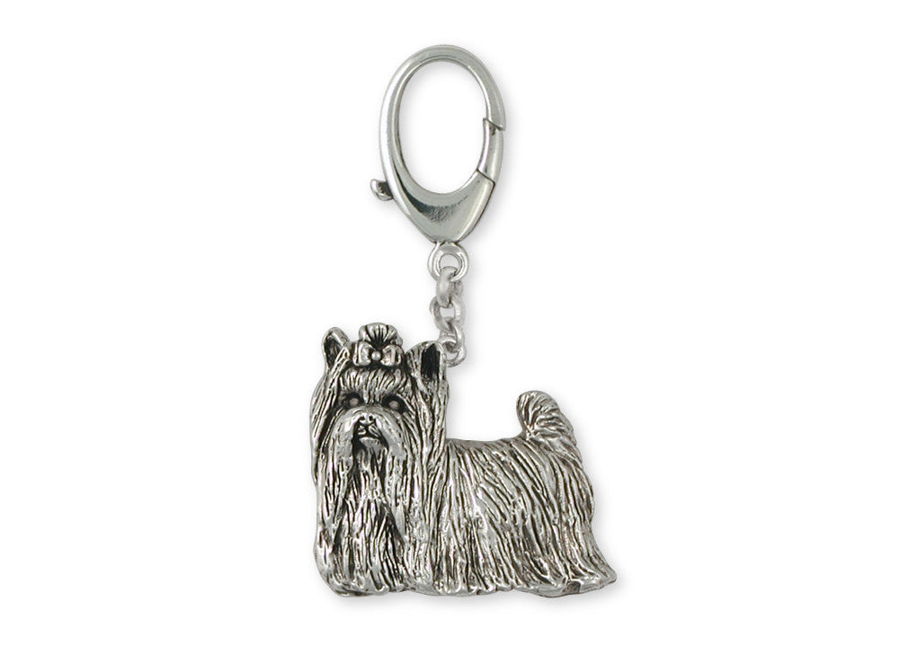 Yorkie Yorkshire Terrier Charms Yorkie Yorkshire Terrier Zipper Pull Sterling Silver Dog Jewelry Yorkie Yorkshire Terrier jewelry