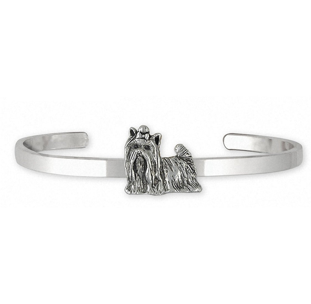 Yorkie Charms Yorkie Bracelet Sterling Silver Yorkshire Terrier Jewelry Yorkie jewelry