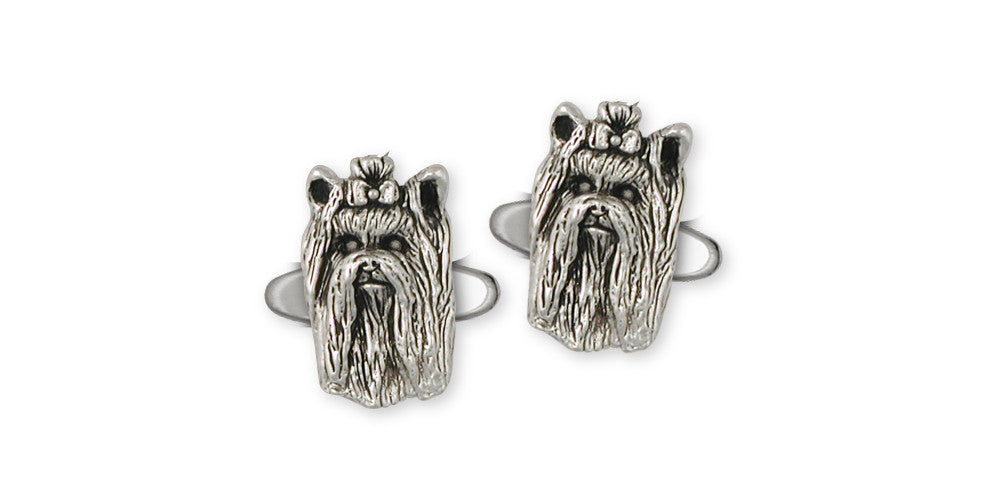 Yorkie Yorkshire Terrier Charms Yorkie Yorkshire Terrier Cufflinks Sterling Silver Dog Jewelry yorkie yorkshire Terrier jewelry