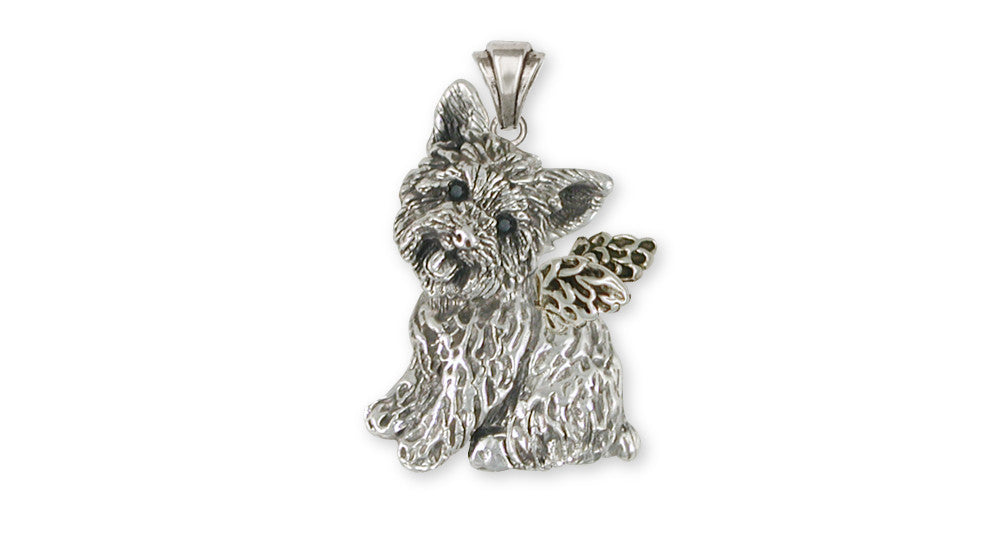 Yorkie Yorkshire Terrier Angel Charms Yorkie Yorkshire Terrier Angel Pendant Sterling Silver Dog Jewelry yorkie yorkshire Terrier Angel jewelry