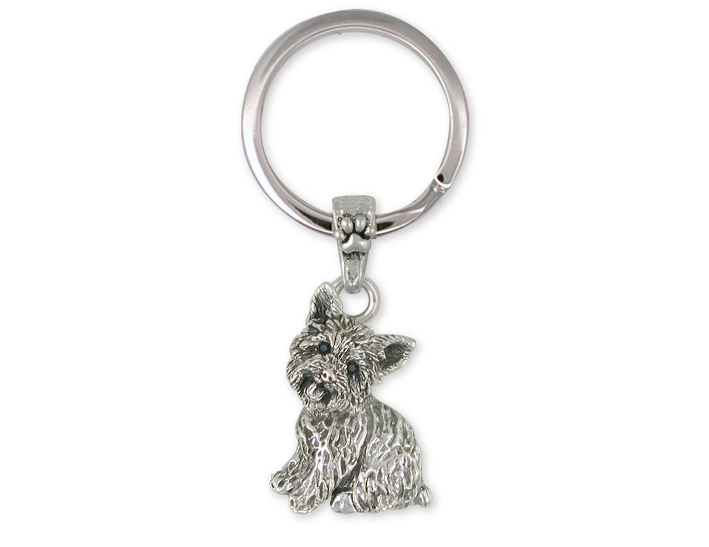 Yorkie Yorkshire Terrier Charms Yorkie Yorkshire Terrier Key Ring Sterling Silver Dog Jewelry yorkie yorkshire Terrier jewelry