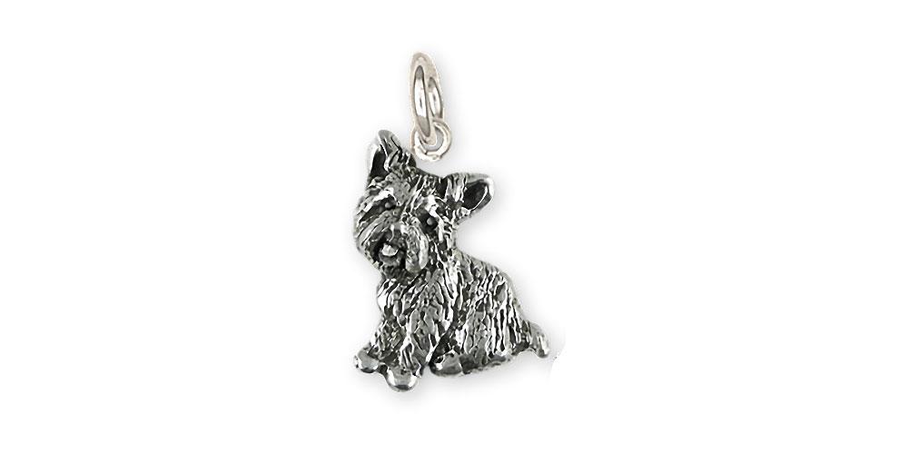 Yorkie Charms Yorkie Charm Sterling Silver Yorkshire Terrier Jewelry Yorkie jewelry