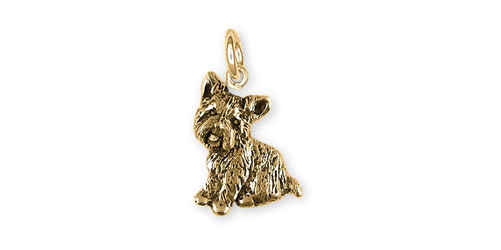 Yorkie Charms Yorkie Charm 14k Gold Yorkshire Terrier Jewelry Yorkie jewelry