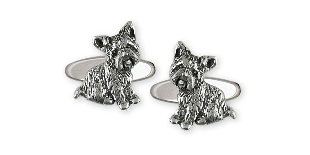 Yorkie Charms Yorkie Cufflinks Sterling Silver Yorkshire Terrier Jewelry Yorkie jewelry