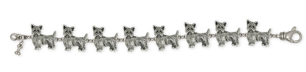 Yorkie Puppy Charms Yorkie Puppy Bracelet Sterling Silver Dog Jewelry Yorkie Puppy jewelry
