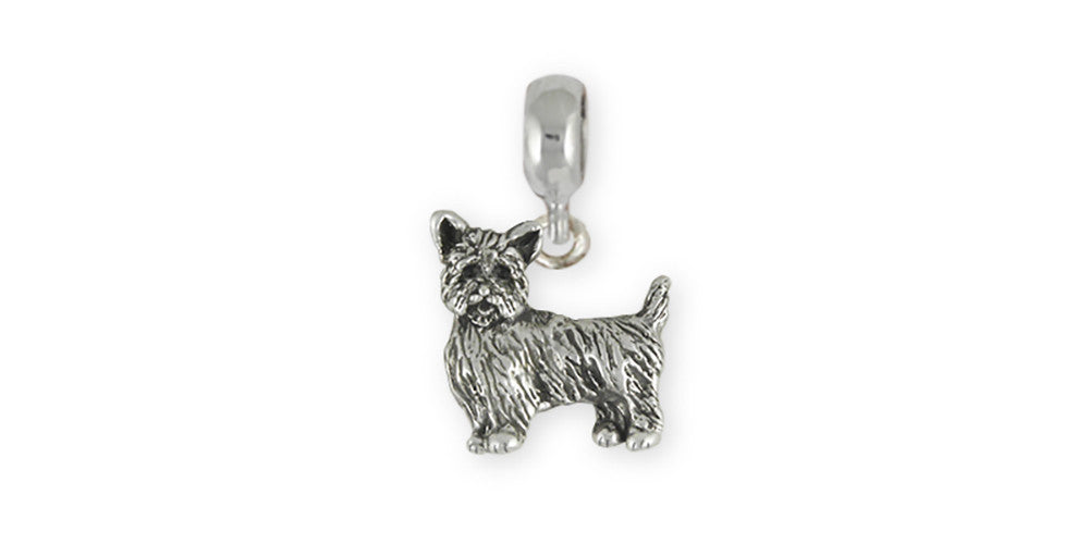 Yorkie Puppy Charms Yorkie Puppy Charm Slide Sterling Silver Dog Jewelry Yorkie Puppy jewelry