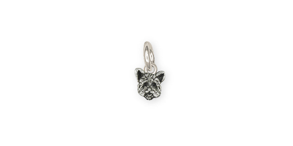 Yorkie Puppy Charms Yorkie Puppy Charm Sterling Silver Dog Jewelry YORKIE PUPPY jewelry