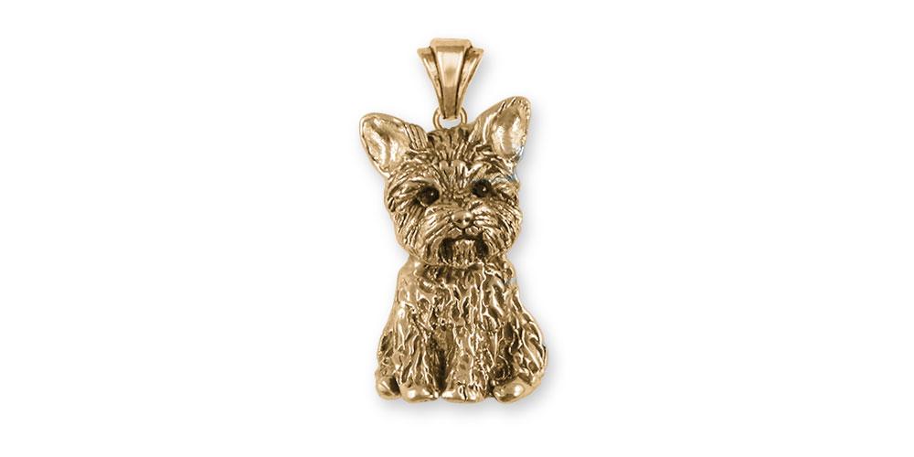 Yorkie Charms Yorkie Pendant 14k Gold Yorkshire Terrier Jewelry Yorkie jewelry