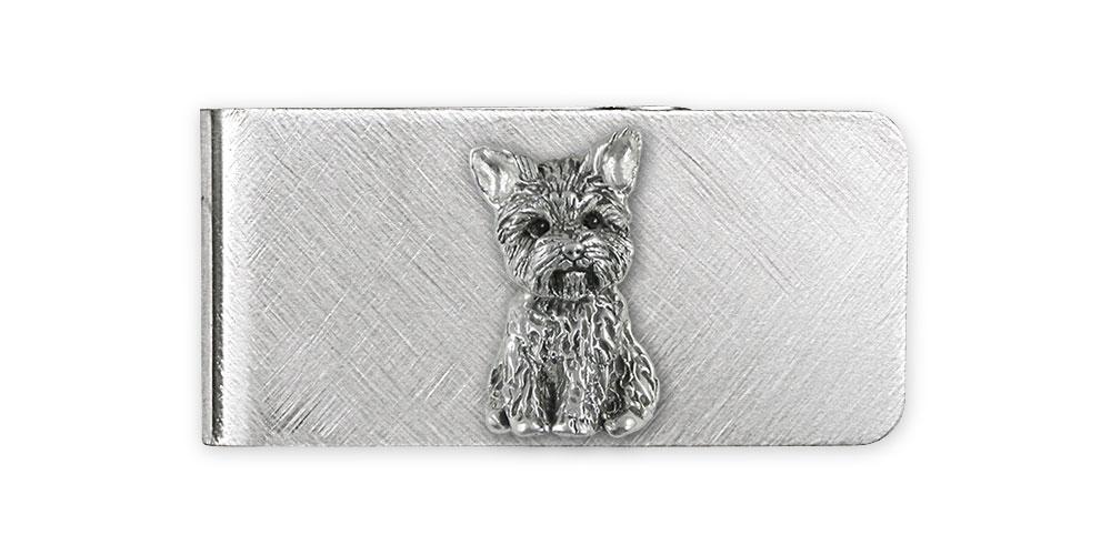 Yorkie Charms Yorkie Money Clip Sterling Silver And Stainless Steel Yorkshire Terrier Jewelry Yorkie jewelry